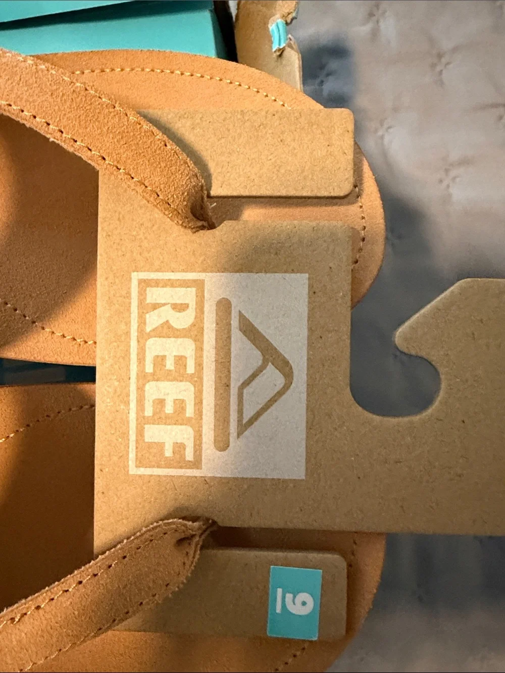 Reef Brown Suede Platform Thong Sandals